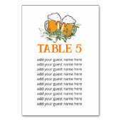 Zittingkaart baby is het brouwen van koppels baby  kaart (Voorkant)