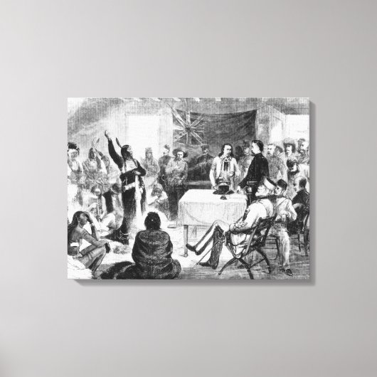 ZittingsBull Raad, 1877 Canvas Afdruk (Voorkant)