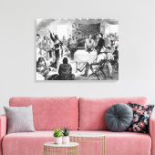 ZittingsBull Raad, 1877 Canvas Afdruk (Insitu (Woonkamer))