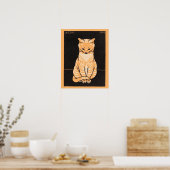 Zittingskat van Julie de Graag Poster (Keuken)