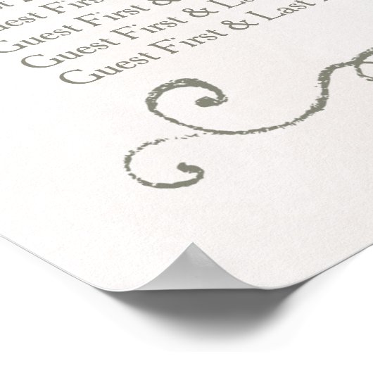 ZITTSCHEMA 61 - 90 | Elegant Beauty Wedding Poster (Hoek)