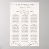 ZITTSCHEMA 61 - 90 | Elegant Beauty Wedding Poster (Voorkant)