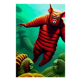Ziusudra's Geheim - Ken Gage Surreal Kunst Perfect Poster
