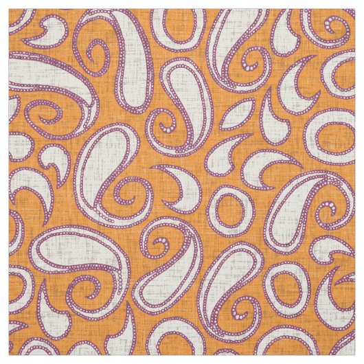 ziya tangerine damson stof (Swatch)