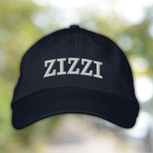 Zizzi - Hartelijke Siciliaanse term voor tante/oom Geborduurde Pet