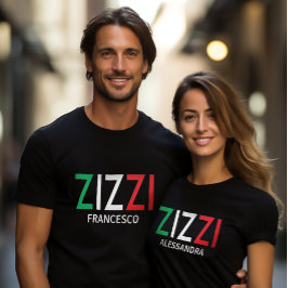 Zizzi tante tante oom italiaanse Siciliaanse affec T-shirt