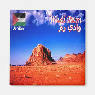 zJO013 woestijn WADI RUM, Jordanië, Fridge Magneet
