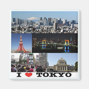 zJP003 i love TOKYO, Japan, Asia, Fridge Magneet