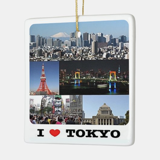 zJP003 i love TOKYO, Japan, Asia, Keramisch Ornament (Links)