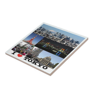 zJP003 i love TOKYO, Japan, Asia, Tegeltje