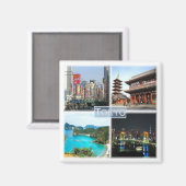 zJP005 TOKYO Japan, Azië, Fridge Magneet (Voorkant / Achterkant)