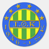 Zjsk-logo Ronde Sticker (Voorkant)
