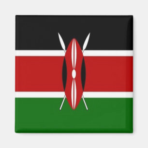 zKE001 KENYA FLAG, Afrika, Fridge Magneet