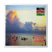 zKE013 MALINDI, Kenia, Afrika, Tegeltje (Voorkant)