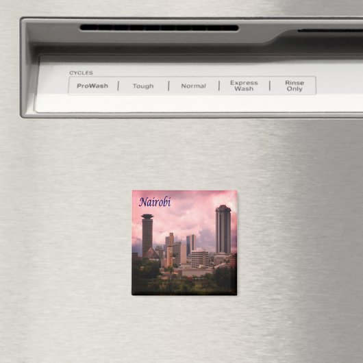 zKE016 NAIROBI, Cityscape, Kenia, Afrika, Fridge Magneet (Insitu (Vaatwasser))