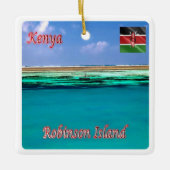 zKE021 KENYA, Robinson Island, Afrika, Keramisch Ornament (Voorkant)