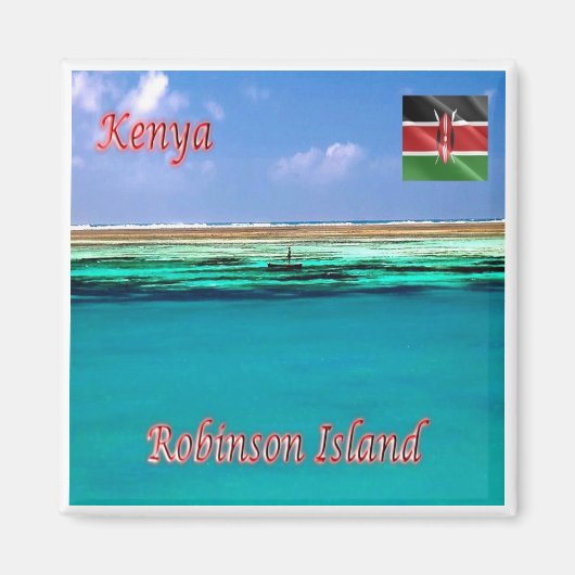 zKE021 KENYA, Robinson Island, Afrika, Koelkast Magneet (Voorkant)