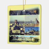 zKE026 NAIROBI, Kenia, Afrika, Keramisch Ornament (Links)