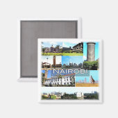 zKE029 NAIROBI, Mosaic, Kenia, Afrika, Fridge Magneet (Voorkant / Achterkant)
