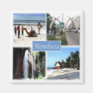 zKE030 MOMBASA, Mosaic, Kenia, Afrika, Fridge Magneet