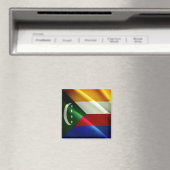 zKM002 COMOROS, Waving Flag, Afrika, Fridge Magneet (Insitu (Vaatwasser))