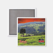 zKM006 COMOREN, Panorama, Afrika, Koelkast Magneet (Voorkant / Achterkant)