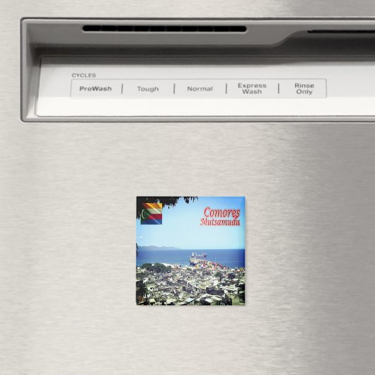 zKM009 MUTSAMUDU, Comoren, Afrika, Fridge Magneet (Insitu (Vaatwasser))