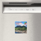 zKN004 SAINT KITTS NEVIS, Basseterre, Fridge Magneet (Insitu (Vaatwasser))