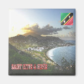 zKN005 SAINT KITTS NEVIS, Frigate Bay, Fridge Magneet (Voorkant)