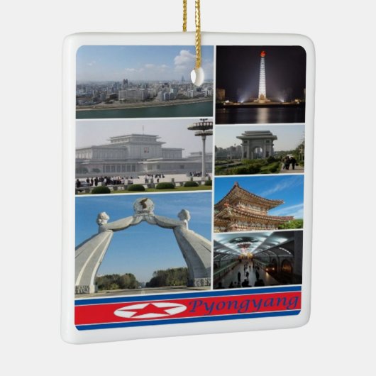 zKP003 PYONGYANG, Noord-Korea, Keramisch Ornament (Rechts)