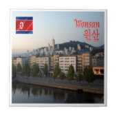 zKP004 WONSAN, Noord-Korea, Azië, Tegeltje (Voorkant)