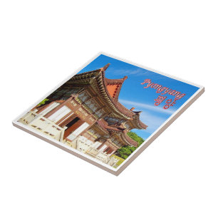 zKP005 Tomb King Tongmy, PYONGYANG, Noord-Korea, Tegeltje