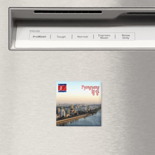 zKP006 Taedong River PYONGYANG Noord-Korea, Fridge Magneet (Insitu (Vaatwasser))