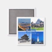 zKR003 SEOUL, Zuid-Korea ROK, Azië, Fridge Magneet (Voorkant / Achterkant)
