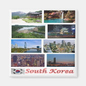 zKR004 ZUID-KOREA, Azië, Fridge Magneet (Voorkant)