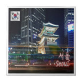 zKR007 NAMDAEMUN 's nachts SEOUL, Zuid-Korea, Tegeltje (Voorkant)