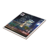 zKR007 NAMDAEMUN 's nachts SEOUL, Zuid-Korea, Tegeltje (Zijkant)