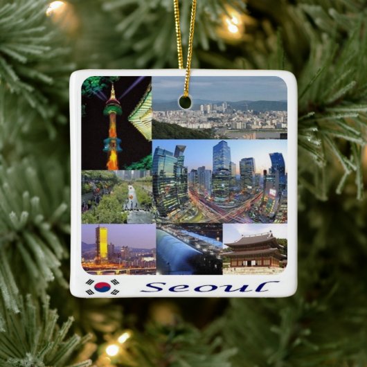 zKR008 SEOUL mozaïek, Zuid-Korea, Azië, Keramisch Ornament (Boom)