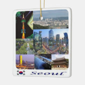 zKR008 SEOUL mozaïek, Zuid-Korea, Azië, Keramisch Ornament (Links)