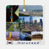 zKR008 SEOUL mozaïek, Zuid-Korea, Azië, Keramisch Ornament (Achterkant)