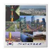 zKR008 SEOUL mozaïek, Zuid-Korea, Azië, Tegeltje (Voorkant)