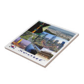 zKR008 SEOUL mozaïek, Zuid-Korea, Azië, Tegeltje (Zijkant)