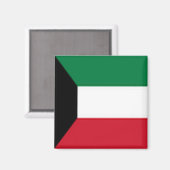 zKW001 Kuwaiti FLAG Koeweit, Fridge Magneet (Voorkant / Achterkant)