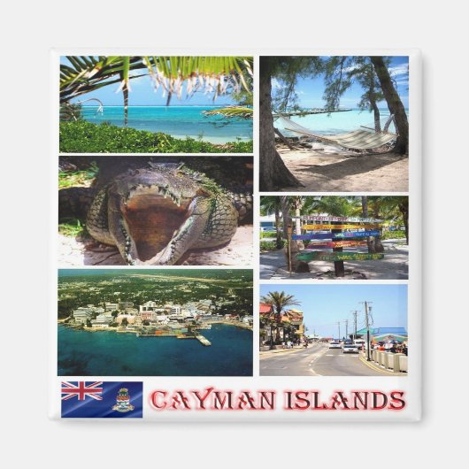 zKY002 CAYMAN ISLANDS, Mosaic, Amerika, Fridge Magneet (Voorkant)