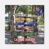 zKY007 CAYMAN ISLANDS, Signs Rum Point, Fridge Magneet (Voorkant)