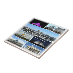 zKZ004 ASTANA mozaïek, Kazachstan, Azië, Tegeltje