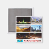 zKZ007 KAZAKHSTAN mozaïek, Azië, Fridge Magneet (Voorkant / Achterkant)