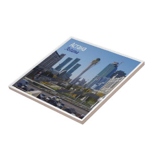 ZKZ009 ASTANA panorama, Kazachstan, Azië, Tegeltje