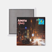 zKZ010 ALMATY CITY, Kazachstan, Azië, Fridge Magneet (Voorkant / Achterkant)