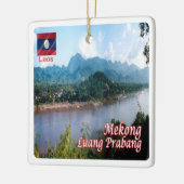 zLA006 LUANG PRABANG Mekong, Laos, Azië, Fridge Keramisch Ornament (Links)